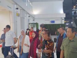 Pengamanan Bandara Tjilik Riwut, Personel Polresta Kawal Kedatangan DPD RI