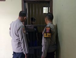 Usai Periksa Inventaris, Polsek Bukit Batu Lanjutkan Pengecekan Kondisi Tahanan