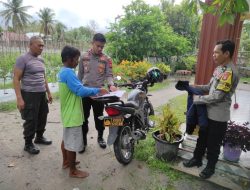 Kapolsek Bukit Batu Tinjau Pemanfaatan Pekarangan Pangan Bergizi di Kelurahan Tumbang Tahai