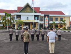 Usai Laksanakan Tugas dari Pagi hingga Siang, Polresta Palangka Raya Gelar Apel Sore Kesatuan