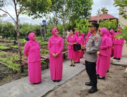 Polsek Sebangau Sambut Kunjungan Rombongan Ketua Bhayangkari Kota Palangka Raya
