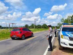 Antisipasi Laka Lantas, Satlantas Polres Katingan laksanakan patroli ke titik-titik lokasi rawan laka lantas.