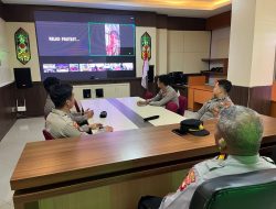 Pembinaan Rohani oleh SSDM Mabes Polri, Personel Polresta Palangka Raya Ikuti Kegiatan Secara Virtual