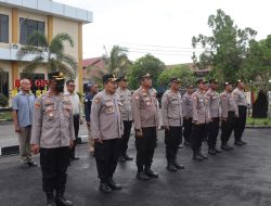 Polresta Palangka Raya Gelar Apel Pagi, Kasatpamobvit Ingatkan Personel Jaga Disiplin dan Kondisi Tubuh