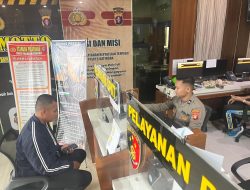 SPKT Polres Katingan Berikan Pelayanan Pembuatan Surat Keterangan Tanda Lapor