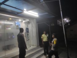 Tingkatkan Pengamanan, Polsek Bukit Batu Awasi Objek Vital Perbankan
