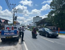 PENLING, Satlantas Polres Katingan Penyuluhan Keliling Kepada Para Pengendara