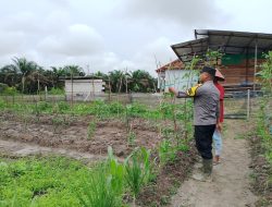 Bhabinkamtibmas Silaturahmi ke masyarakat terkait Program Asta Cita Presiden RI Dukung Ketahanan Pangan