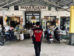 Satuan Samapta Polres Lamandau Laksanakan Patroli di Pasar Pagi hari