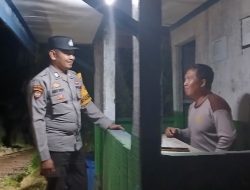Personil Polsek lamandau Patroli dan Sambang Pos Satpam Perusahaan
