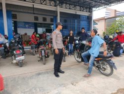 Personil Piket Polsek Sematu Jaya Sosialisasikan Penanggulangan Premanisme Berkedok Ormas