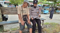 Cegah Karhutla, Satgas Operasi Bina Karuna Sosialisasi Maklumat Kapolda Kalteng di Pasar Kahayan