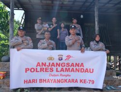 Polres Lamandau Anjangsana Dalam Rangka Hari Bhayangkara Ke-79 Polri Untuk Masyarakat