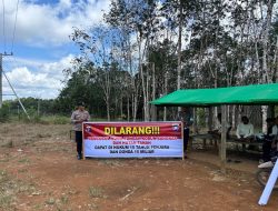 Melalui Satuan Binmas Sosialisasikan Larangan Pembakaran Hutan dan Lahan (Karhutla) Dalam Ops Bina Karuna Telabang 2025