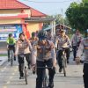 Kapolres Katingan Gelar Patroli Bersepeda dan Bakti Sosial dalam Rangka HUT Bhayangkara ke-79