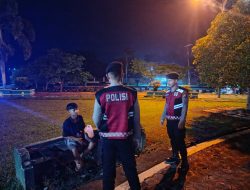 Sat Samapta Polres Lamandau Patroli Malam Hari, Jaga Kamtibmas dan sambang sejumlah Tempat