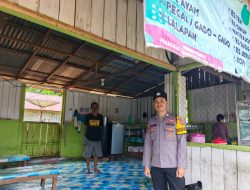 Piket Polsek Sambangi dan Silaturahmi Ke Pedagang