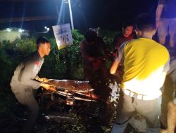 Sigap dan Tanggap, Brimob Kalteng Bantu Evakuasi Korban Laka Lantas di Palangka Raya