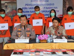 Polres Gumas Ringkus 5 Tersangka dan Amankan Puluhan Gram Sabu Hasil Operasi Antik Telabang 2025