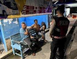 Sat Samapta Polres Lamandau Patroli Malam Hari, Jaga Kamtibmas dan sambang sejumlah Tempat