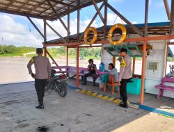 Patroli Dialogis, Polsek Tewang Sangalang Garing dan Pulau Malan Sampaikan Imbauan Kepada Warga.