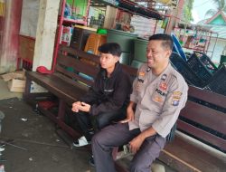 Perkuat Kamtibmas, Polsek Katingan Tengah Sambangi Warga
