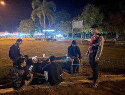 Sat Samapta Polres Lamandau Patroli Malam Hari, Jaga Kamtibmas dan sambang sejumlah Tempat