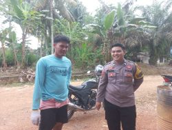 Bhabinkamtibmas Polsek Lamandau Gencarkan Pencegahan Karhutla