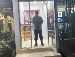 Piket Polsek Patroli dimalam hari ke Perbankan Atm