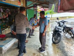 Piket Polsek laksanakan Patroli di Pasar di Wilkum Polsek Delang