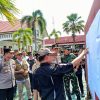 Kapolres Barito Utara Dampingi Gubernur dan Kapolda Kalteng Tinjau Langsung Proses Pemungutan Suara Ulang