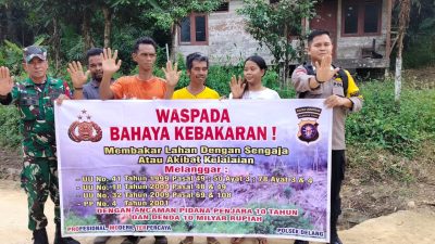 Bhabinkamtibmas Polsek Bulik Gencarkan Pencegahan Karhutla