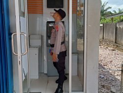 Piket Polsek Patroli ke Perbankan Atm