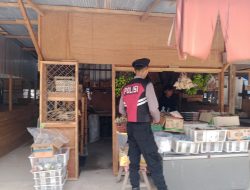 Satuan Samapta Patroli di Pasar Wilayah Hukum Polres Lamandau