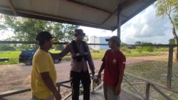Ditpolairud Polda Kalteng Berikan Imbauan kepada Masyarakat pesisir Tentang bahaya dampak Narkoba.