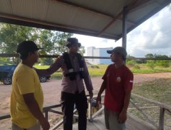 Ditpolairud Polda Kalteng Berikan Imbauan kepada Masyarakat pesisir Tentang bahaya dampak Narkoba.