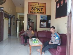 Cegah Gangguan Kamtibmas Personil Standby diMako Penjagaan Polsek Marikit.