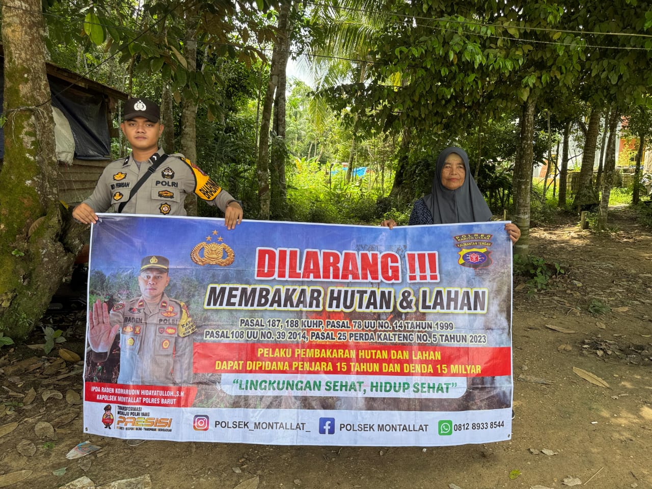 Polsek Montallat Gelar Sosialisasi Karhutla Untuk Meningkatkan Kesadaran Masyarakat