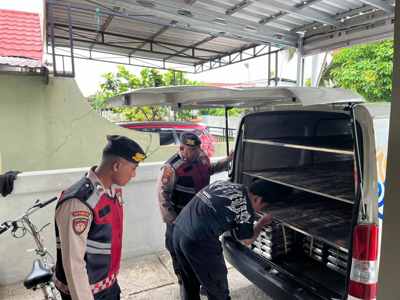 Mendukung Program SPPG, Sat Samapta Polres Katingan Lakukan Pengawasan