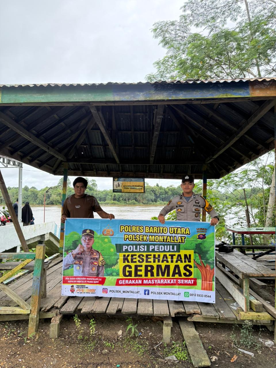 *Polsek Montallat Sampaikan Pola Hidup Sehat Kepada Warga, Polsek Montallat Sosialisasikan Germas ke Masyarakat.