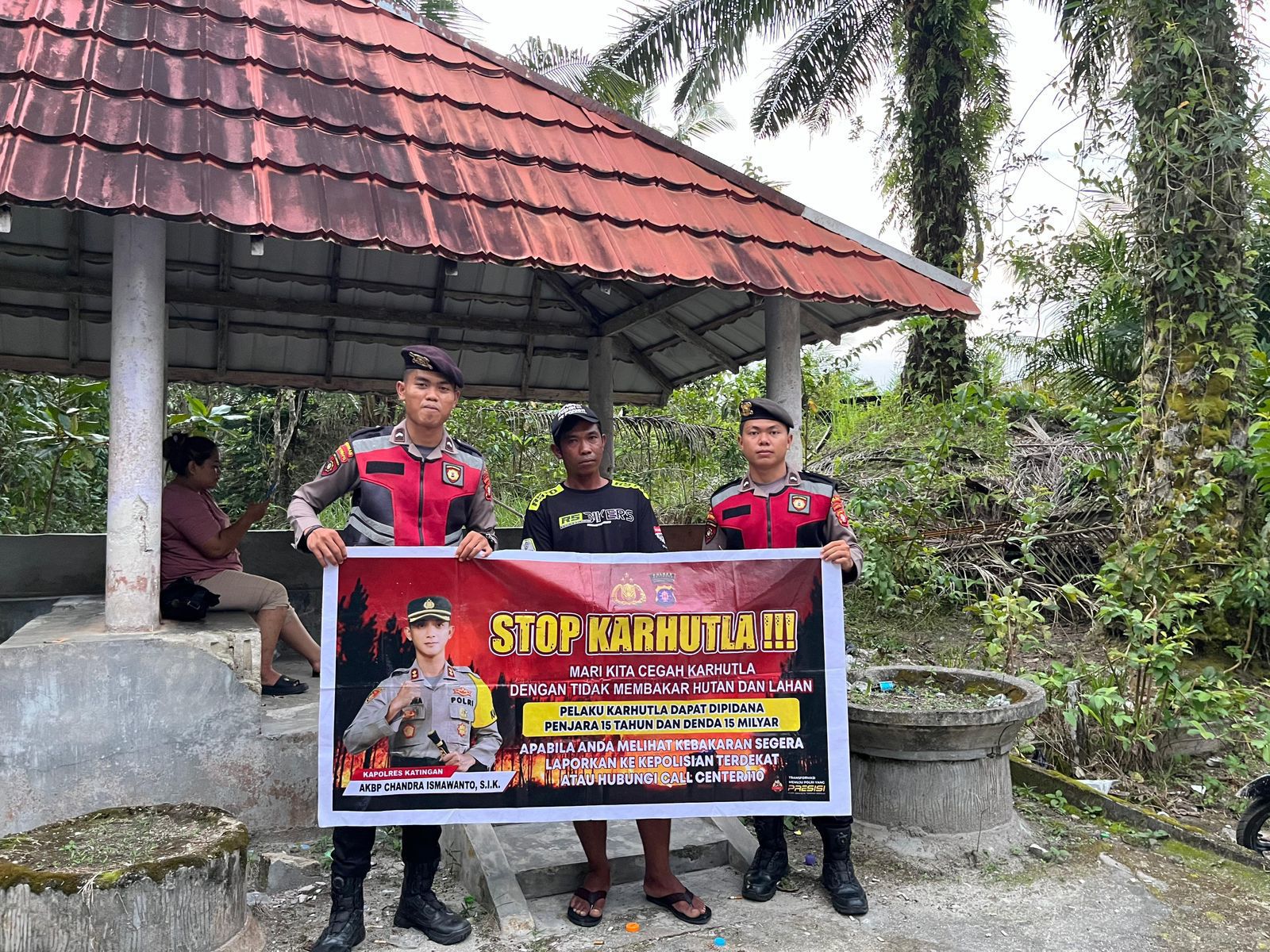 Patroli Sosialisasi Karhutla, Sat Samapta Polres Katingan Lakukan Pengawasan