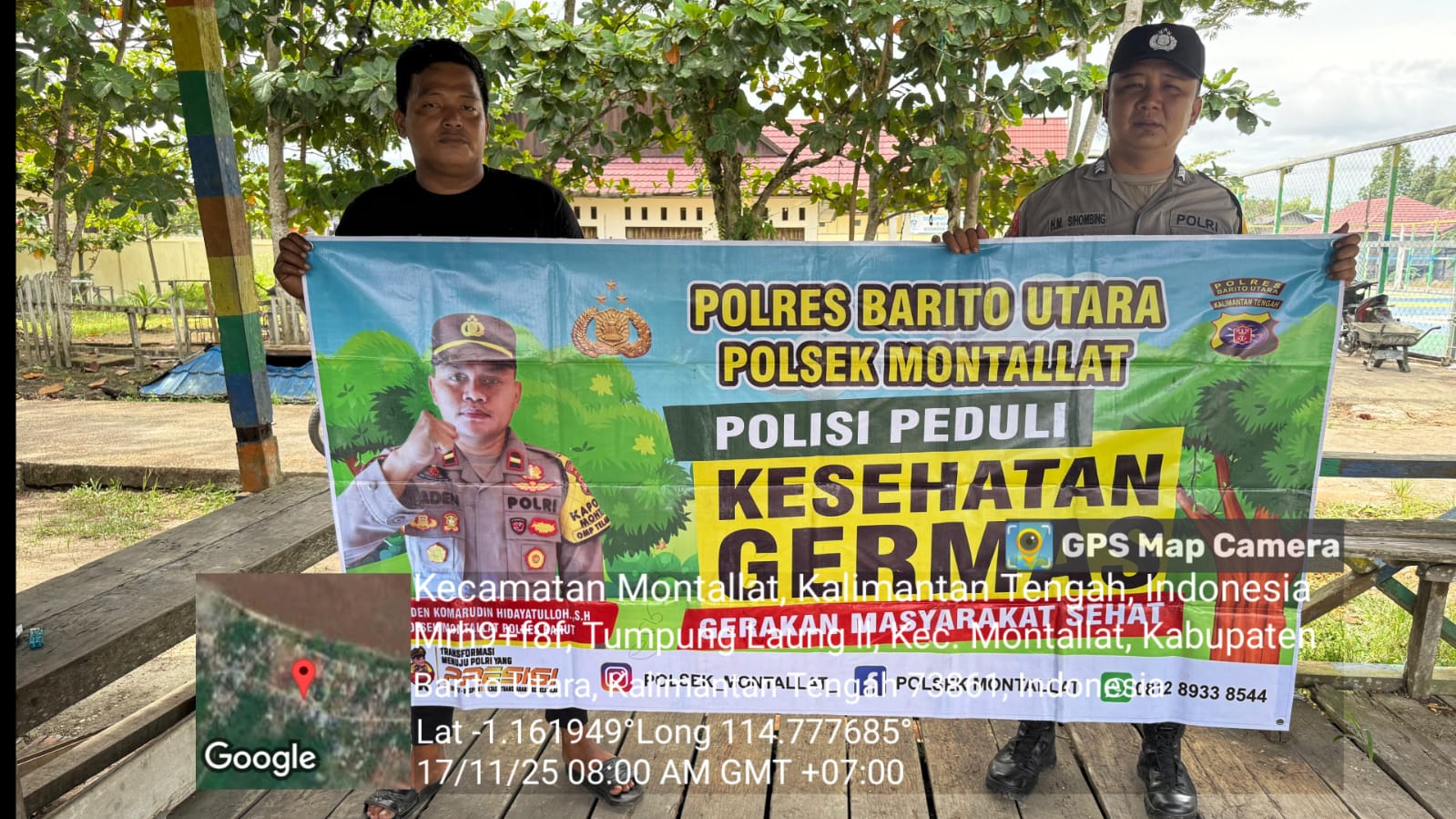 *Polsek Montallat Sampaikan Pola Hidup Sehat Kepada Warga, Polsek Montallat Sosialisasikan Germas ke Masyarakat.