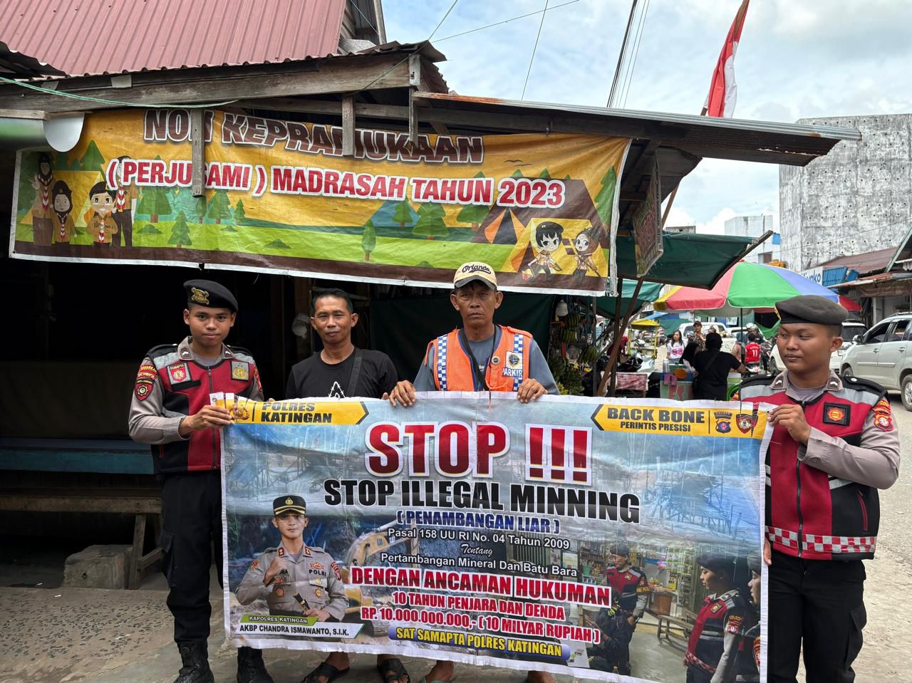 Sat Samapta Polres Katingan Gencar Melaksanakan patroli Illegal Mining