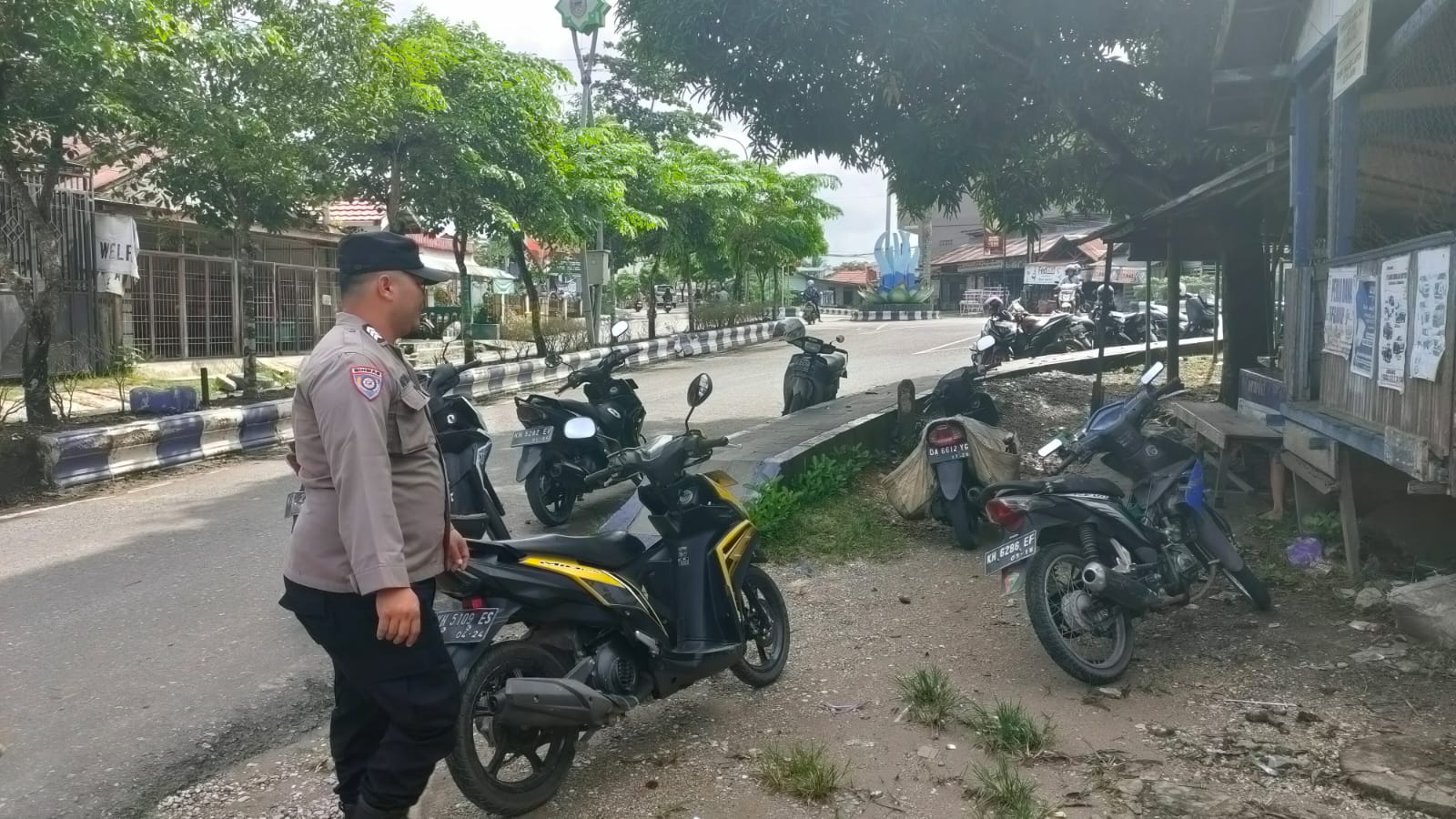 Dalam Rangka Menjaga Situasi Kamtibmas yang Kondusif, Polsek Teweh Tengah Laksanakan Patroli