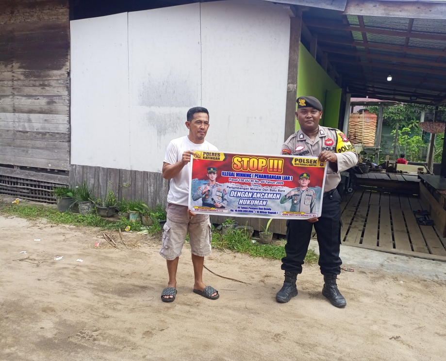 Waspada! Tambang Ilegal, Polsek Tasik Payawan dan Kamipang Ingatkan Warga Pelaku Berujung Bui