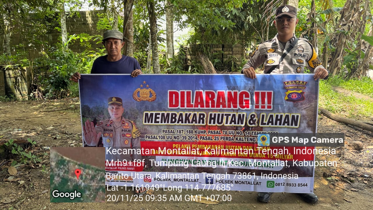 Polsek Montallat Gelar Sosialisasi Karhutla Untuk Meningkatkan Kesadaran Masyarakat