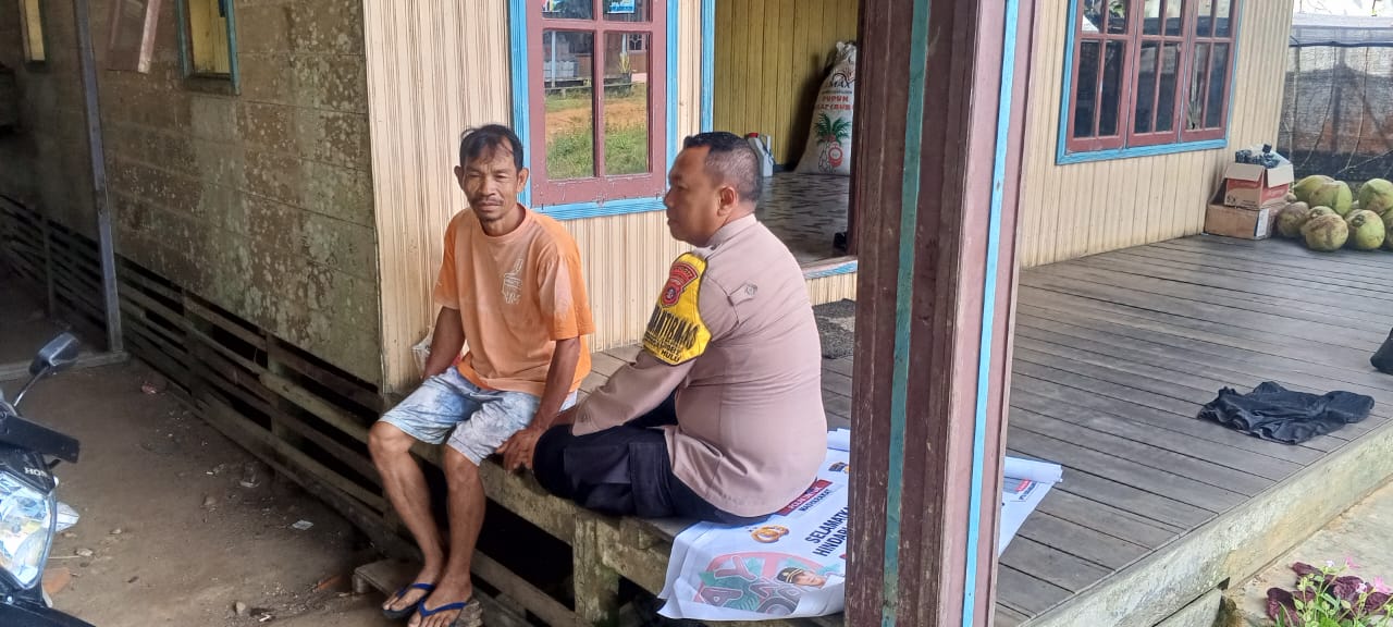 BHABINKAMTIBMAS POLSEK KATINGAN HULU MELAKSANAKAN SAMBANG KEPADA WARGA MASYARAKAT