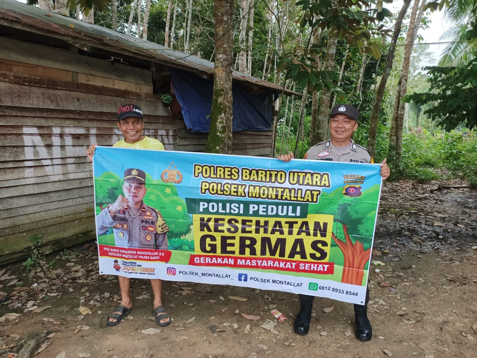 *Polsek Montallat Sampaikan Pola Hidup Sehat Kepada Warga, Polsek Montallat Sosialisasikan Germas ke Masyarakat.