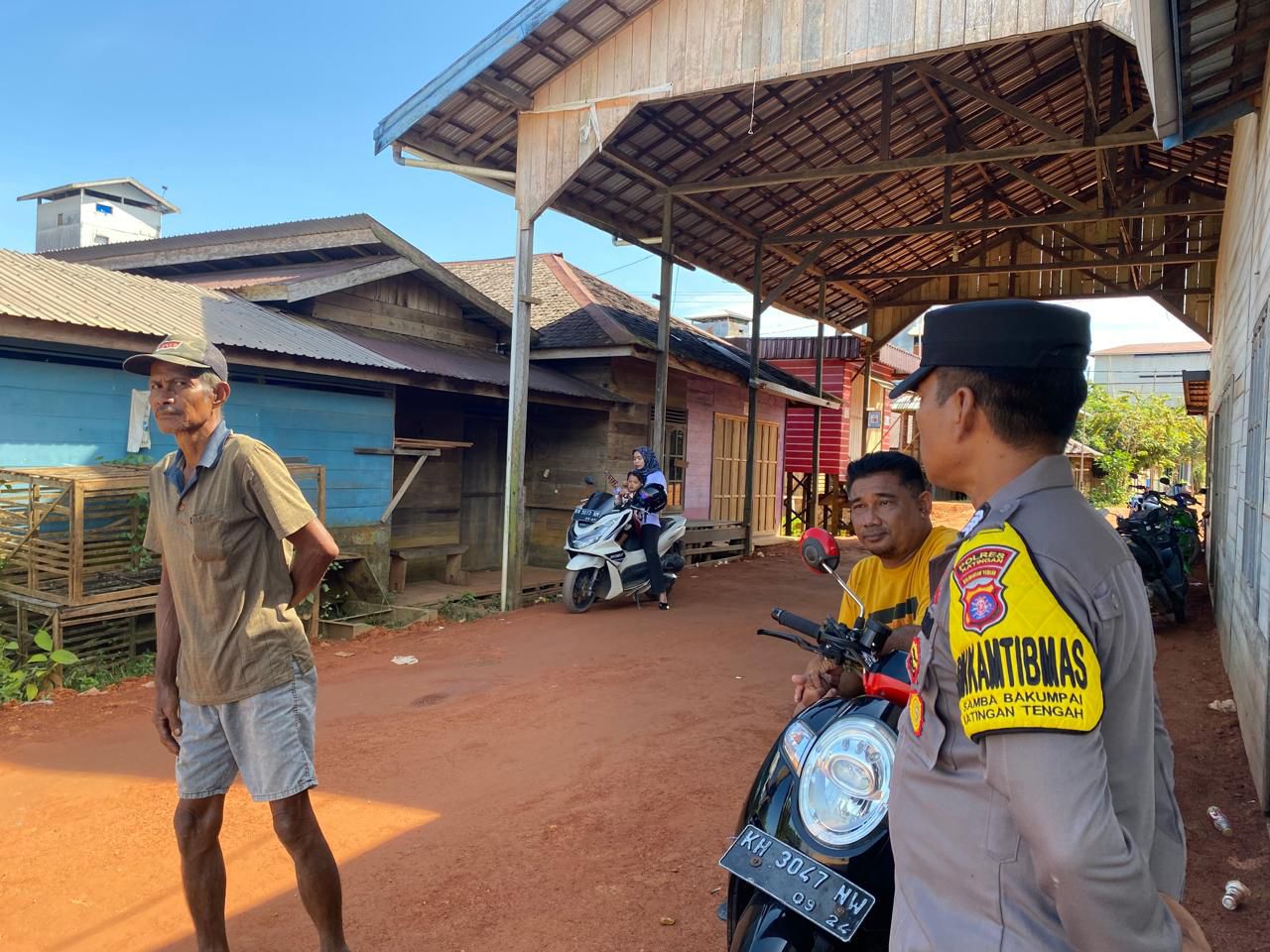 Polsek Katingan Tengah Sambang Kamtibmas