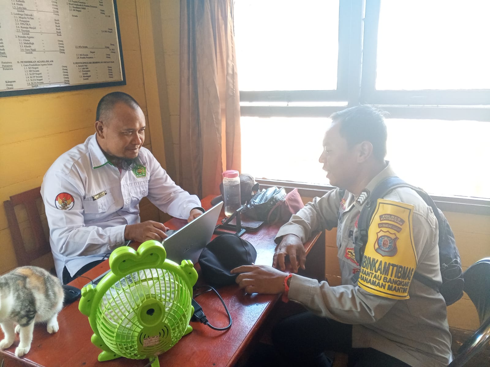 . Bhabinkamtibmas Rantau Bangkiang Ajak Warga Wujudkan Kamtibmas Kondusif